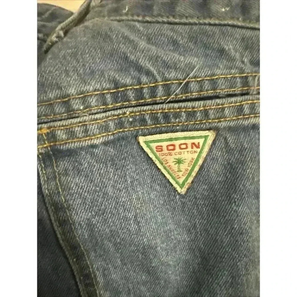 GEORGES MARCIANO SOON Denim U.S.A. LOS ANGELES size 32 zipper ankle VTG 80s - Picture 2 of 16